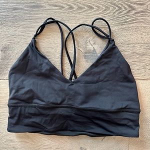 Lululemon Black Strappy Sports Bra (size 8)